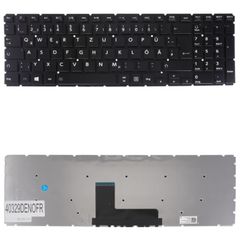 Deutsche Tastatur für Laptop - German Laptop Keyboard για Toshiba Satellite L50-B L50D-B L50DT-B L50T-B L50-B-1GP AEBLIU00020 MP-13R83US-9201 AEBLIA00010 NSK-V90SQ DE No Frame Black ( Κωδ.40329DENOFR