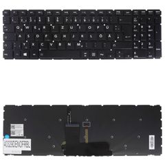 Deutsche Tastatur für Laptop - German Laptop Keyboard για Toshiba Satellite L50-B L50D-B L50DT-B L50T-B L50-B-1GP AEBLIU00020 MP-13R83US-9201 AEBLIA00010 NSK-V90SQ DE No Frame Backlight Black ( Κωδ.40