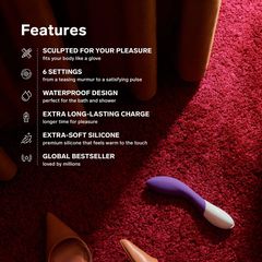 Lelo Mona Wave Vibrator Deep G-Spot Purple-thumb-4