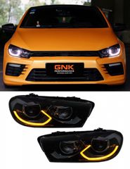 ΦΑΝΑΡΙΑ ΕΜΠΡΟΣ Full LED Headlights VW Scirocco Hatchback 137 (2008-2014) Dynamic Sequential Turning Light