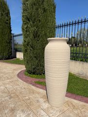 Διακοσμητικό Μεγάλο Πιθάρι 122cm,Βάζο,Γλάστρα απο Πολυρητίνη Φ36Χ44cm με υφή πέτρας Premium