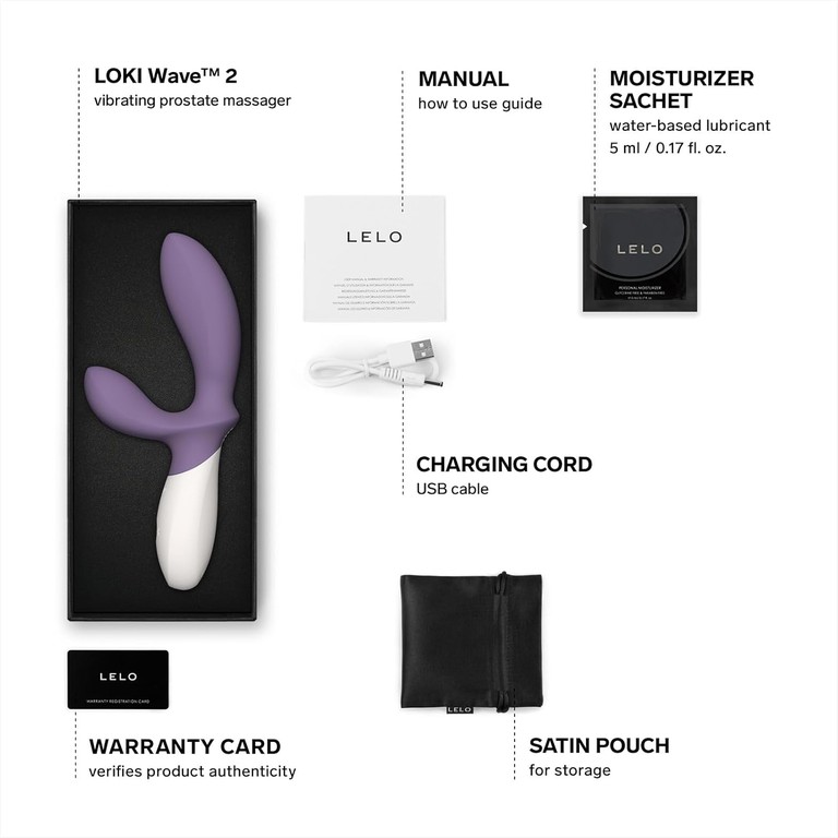 Lelo Loki Wave 2 Prostate Massager - Purple