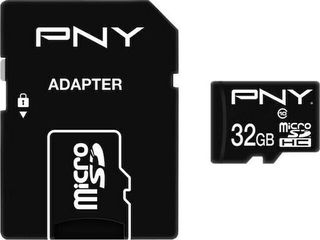 PNY Performance Plus microSDHC 32GB Class 10 U1 UHS-I με αντάπτορα