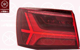Carro Φανάρι Πίσω Έξω LED Station wagon (Valeo) κατάλληλο για AUDI A6 2014-2018 (4GH/4GJ/4G2/4GC/4G5/4GD) / 4G9945096E - Δεξί - 1 Τεμ