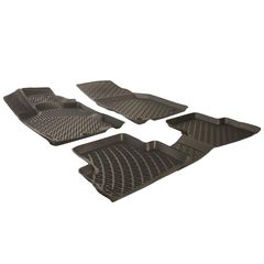 Πατάκια Σκαφάκια 3D Από Λάστιχο TPE Για Peugeot 3008/4008/5008/Citroen C4 Ρicasso 2008-2016 Wöller 4 Τεμάχια Μαύρα