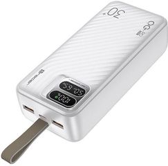 Tracer Blaze Power Bank 30000mAh 65W με 2 Θύρες USB-A και Θύρα USB-C Λευκό