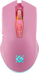 Defender Pandora GM-502 Ασύρματο Ποντίκι RGB 3200 DPI Pink