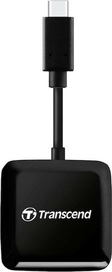 Transcend RDC3 Card Reader USB 3.2 Type-C για SD/microSD