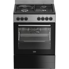 Κουζίνα Beko FBE 64320SDN/GAS 72lt με Εστίες Υγραερίου & Ρεύματος Π85εκ. Inox