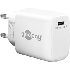 Goobay Φορτιστής Χωρίς Καλώδιο GaN με USB-C 25W Λευκός (65368)