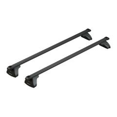 Nordrive ΜΠΑΡΕΣ ΟΡΟΦΗΣ ΣΙΔΗΡΟΥ QUADRA M 120 cm MAX-LOAD ΣΕΤ ΣΕ ΜΑΥΡΟ ΧΡΩΜΑ ΜΕ ΠΡΟΣΤΑΤΕΥΤΙΚΑ ΚΑΠΑΚΙΑ ΑΚΡΩΝ EVOS LP ΓΙΑ ΑΠΛΗ ΟΡΟΦΗ NORDRIVE - 2 ΤΕΜ.