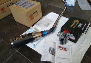 exatmisi OVER RACING GP-PERFORMANCE XL TITANIUM  Full Titanium gia c50 glx dax chaly astrea z50j Z50R monkey Gorilla skyteam Jincheng MODIFYING GARAGE "since1993" TAKEGAWAGR - 4miniracingparts,gr