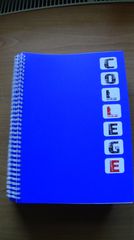 Οκτώ σπιράλ τετράδια τύπου college notebook, καινούργια, μέγεθος Α4, με δύο θέματα