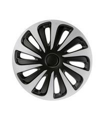 Lampa - Σετ Τάσια Αυτοκινήτου 15’’ Kojin Carbon TECH-ONE από υλικό ABS Ασημί / Μαύρο - 4 TEM (L3147.9)