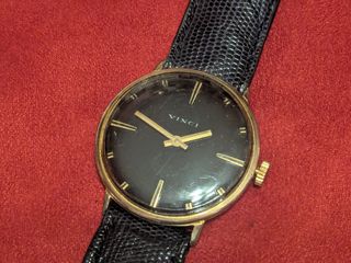Vintage κουρδιστό ρολόι Vinci 33mm Dress watch black tie