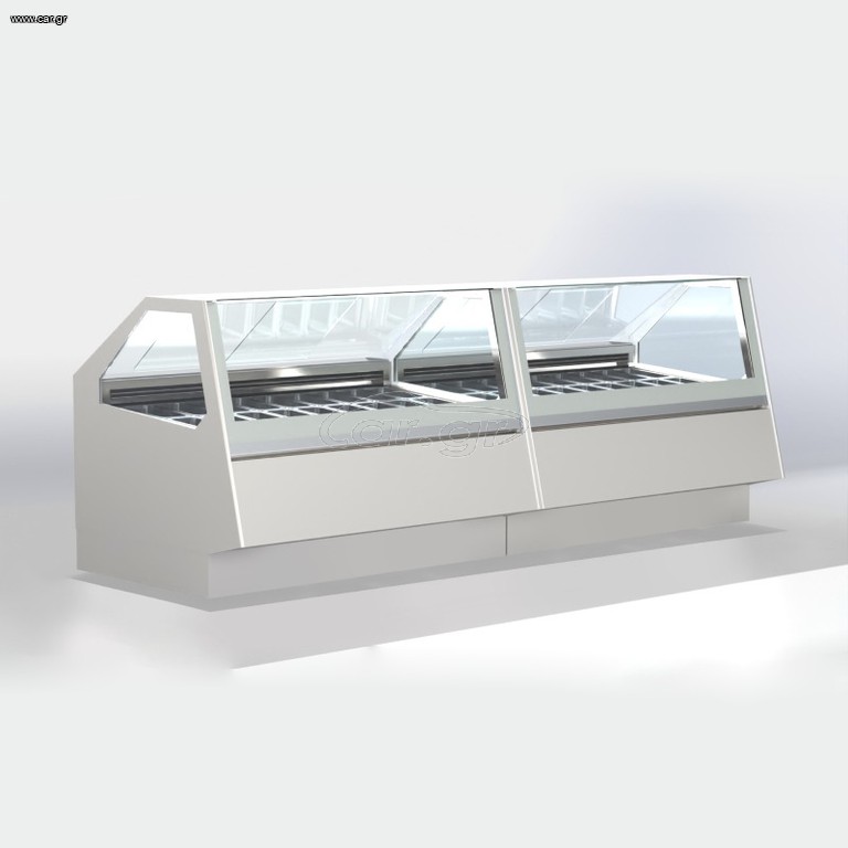 Βιτρίνα Παγωτού  125x126x135cm για 12 Μπασίνες