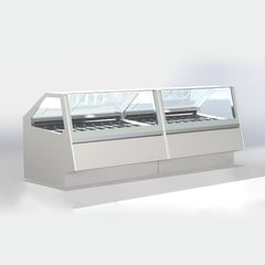 Βιτρίνα Παγωτού  125x126x135cm για 12 Μπασίνες