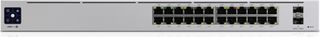 Ubiquiti UniFi Pro 24-Port PoE Διαχειρίσιμος L2/L3 Gigabit Ethernet (10/100/1000) PoE τροφοδοτικού 1U Άργυρος