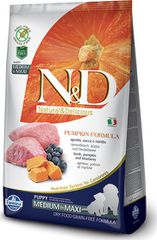 Farmina N Pumpkin Formula 12kg Ξηρά Τροφή χωρίς Σιτηρά για Κουτάβια Μεσαίων & Μεγαλόσωμων Φυλών με Αρνί, Κολοκύθα και