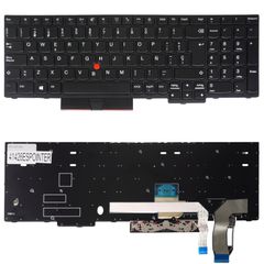 Teclado Español para Portátil - Spanish Laptop Keyboard για Lenovo ThinkPad P15s Gen 1 20T4 20T5 Gen 2 20W6 20W7 T15 20S6 20S7 Gen 2 20W4 20W5 5N20V78035 5N20V78144 5N20V78108 ES Pointer Black ( Κωδ.4