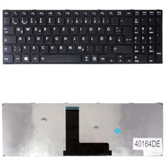 Deutsche Tastatur für Laptop - German Laptop Keyboard για Toshiba Satellite C50-B C50D-B C50A-B C55-B C55D-B C50-B1500 C55-B5299 C55-B5298 C55-B5200 PK1315F1A04 PK1315F1A15 K000890020 DE Black ( Κωδ.4