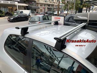 Μπάρες Αλουμινίου FARAD Aerodynamic Silver σε VW Golf V