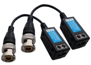 Video baluns αναμετάδοση video μέσω UTP cable Cat5 + Cat6