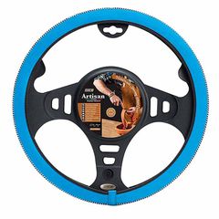 Κάλυμμα Tιμονιού Handmade Δερματίνη Μπλε Medium 37-39cm HMA10BL (CAR0021231)