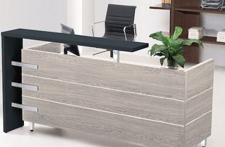 Υποδοχή / Reception γραφείου  Elm/Grey – ολοκαίνουργια – Θεσσαλονίκη