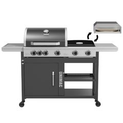 UNIMAC ΨΗΣΤΑΡΙΑ ΥΓΡΑΕΡΙΟΥ 3 ΣΕ 1: BBQ+PIZZA OVEN+PLANCHA (661333)