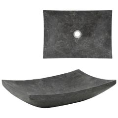 Νιπτήρας Μαύρος 50 x 35 x 12 εκ. Μαρμάρινος 142764