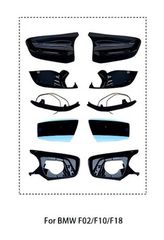Καθρέφτες Αναβάθμισης Για Bmw 5 F10 / F11 LCI (Facelift), 6 F06, F12, F13, 7 F02, F03, F04, 14-18 Facelift Look Γυαλιστερό Μαύρο