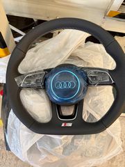 Audi flat bottom Τιμόνι S γνήσιο καινούργιο