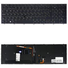 Teclado Español para Portátil - Spanish Laptop Keyboard για HP ZBook Fury 17 G7 ZBook Fury 17 G8 M20128-001 M04679-001 NSK-X11BC M20128-A41 ES Backlight Pointer Black Gray Frame ( Κωδ.40853ESBL )
