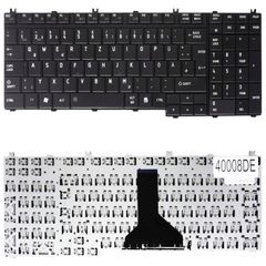 Deutsche Tastatur für Laptop - German Laptop Keyboard για Toshiba P300 BA0F A500 L550 NSK-TBA1A NSK-TBD01 NSK-TBS01 PK130260100 PK130260200 PK130731A00 PK130731B23 PK130732A00 MP-06873US-6984 DE Black