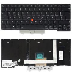 Teclado Español para Portátil - Spanish Laptop Keyboard για Lenovo ThinkPad E14 Gen 1 20RA 20RB Gen 2 20T6 20T7 5M10V17073 V185920BK1 5M10Z27329 5M10W64399 5M10V17044 ES No Frame Backlight Pointer Bla