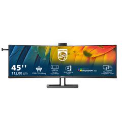 Οθόνη Υπολογιστή Philips 6000 series 45B1U6900CH/00 LED display 113 cm (44.5") 5120 x 1440 UltraWide Dual Quad HD Μαύρη