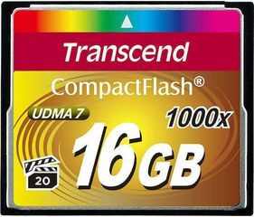 Transcend CompactFlash 1000x 16GB