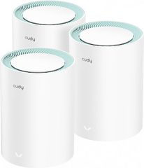Cudy M1300 WiFi Mesh Network Access Point Wi-Fi 5 Dual Band (2.4 & 5GHz) σε Τριπλό Kit