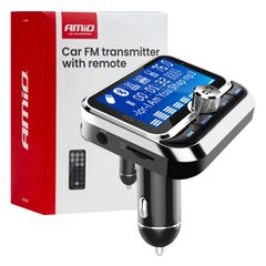 Amio Amio - FM Transmitter Αυτοκινήτου 12/24V με 1xUSB Type-A, 1xUSB Type-C και Τηλεχειριστήριο - 1 τεμ. (04657/AM)