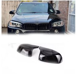 Καπάκια Καθρεφτών Για Bmw X3 F25, X4 F26, X5 F15, X6 F16 XM Look Γυαλιστερό Μαύρο 2 Τεμάχια