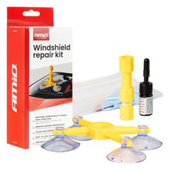 Amio Amio – Kit Επισκευής Παρμπρίζ & Τζαμιών με Ρητίνη Heavy Duty για Ασφαλή Εγκατάσταση & Καθημερινή Χρήση – 1 Κιτ (04792/AM)