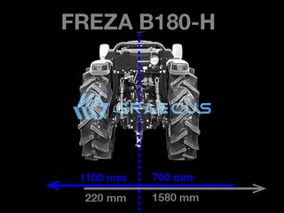 Φρέζες Graecus 2026 FREZA B180-H - Φρέζα βαρέως τύπου γραναζωτή με υδρ. μετατόπ.-thumb-2
