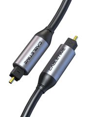 CABLETIME καλώδιο ήχου Toslink CT-AV380-P04GN, gold plated, 5mm, 1m, μαύρο