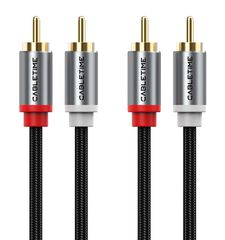 CABLETIME καλώδιο ήχου 2x RCA σε 2x RCA CT-RCA, 5m, μαύρο