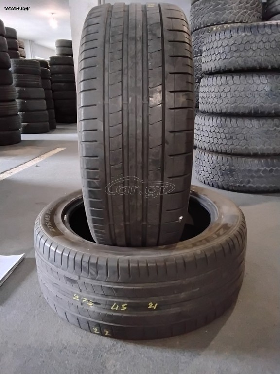 2 μεταχειρισμενα ελαστικα 275/45-21 Pirelli P zero DOT 22'