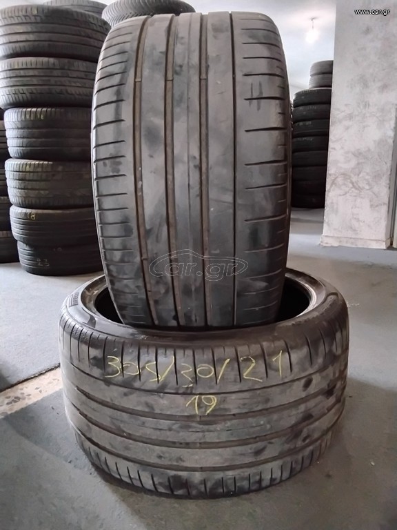 2 μεταχειρισμενα ελαστικα 305/30-21 Pirelli P Zero DOT 19'