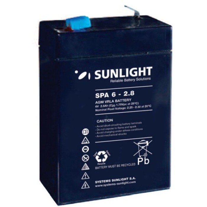 Sunlight Μολύβδου 6V 2.8A