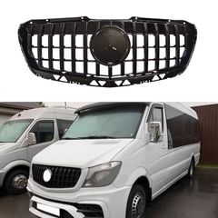 Μάσκα Για Mercedes-Benz Sprinter W906 Facelift 14-17 GT Amg Panamericana Μαύρο Γυαλιστερό 1 Τεμάχιο