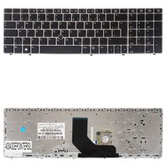 Deutsche Tastatur für Laptop - German Laptop Keyboard για HP EliteBook 8560P 8570P 8560B 8760w 8770w ProBook 6560P 6560B 6565B 6570B 6567b 6575b V118878CS2 701987-041 641180-041 DE Pointer Black Silve